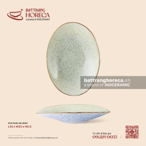 Bát salad bầu dục 32 x 23cm - Rêu Phong