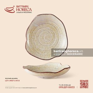 Bát salad (tam giác) rách 27cm - Sương Ngà