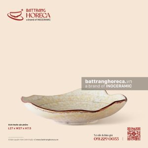 Bát salad (tam giác) rách 27cm - Sương Ngà