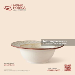 Bát sâu vành cườm 18cm - Sương Ngà