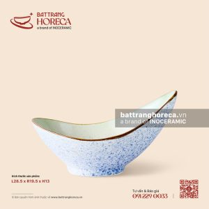 Bát thỏi vàng 28.5 x 19.5cm - Rêu Phong