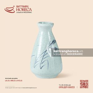 Bình (nậm) rượu sake 4.5 x 8.5cm - Bông Lau