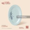 Đĩa bầu dục (oval) lá - Bông Lau