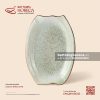 Đĩa bầu dục (oval) túm hai đầu 25.5 x 18.5cm - Rêu Phong