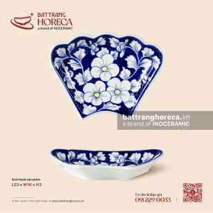 Đĩa cánh hoa mặt trời 23 x 16cm - Lam Viên