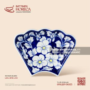 Đĩa cánh hoa mặt trời 23 x 16cm - Lam Viên