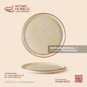 Đĩa dẹp (đĩa pizza) - Sương Ngà