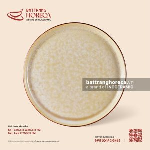 Đĩa dẹp (đĩa pizza) - Sương Ngà