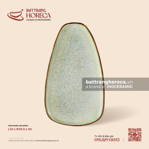 Đĩa hình thang ảo 33 x 19.5cm - Rêu Phong