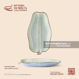 Đĩa lá chuối 29 x 16.5cm - Rêu Phong