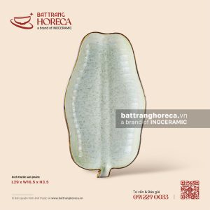 Đĩa lá chuối 29 x 16.5cm - Rêu Phong