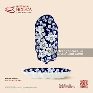 Đĩa lá chuối sâu 30.5 x 15.5cm - Lam Viên