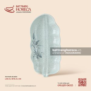 Đĩa lá chuối sâu 30.5 x 15.5cm - Bông Lau
