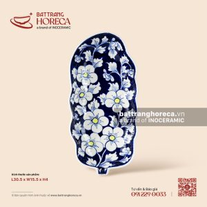 Đĩa lá chuối sâu 30.5 x 15.5cm - Lam Viên