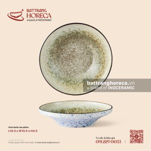 Đĩa salad cúp 2 chân 19.5cm - Rêu Phong