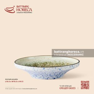 Đĩa salad cúp 2 chân 19.5cm - Rêu Phong