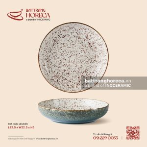 Đĩa salad sâu 22.5cm - Ngọc Thạch