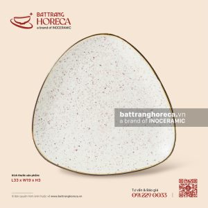 Đĩa tam giác ảo 33 x 19cm - Ngọc Thạch