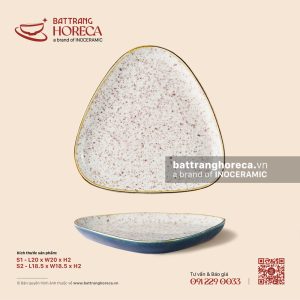 Đĩa tam giác bo góc - Ngọc Thạch