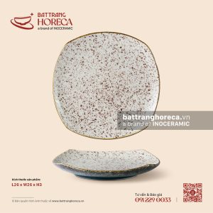 Đĩa vuông ảo 26cm - Ngọc Thạch