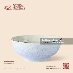 Tô (bát) nông 20cm - Rêu Phong
